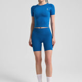 Definex Seamless Spor T-shirt — Mavi