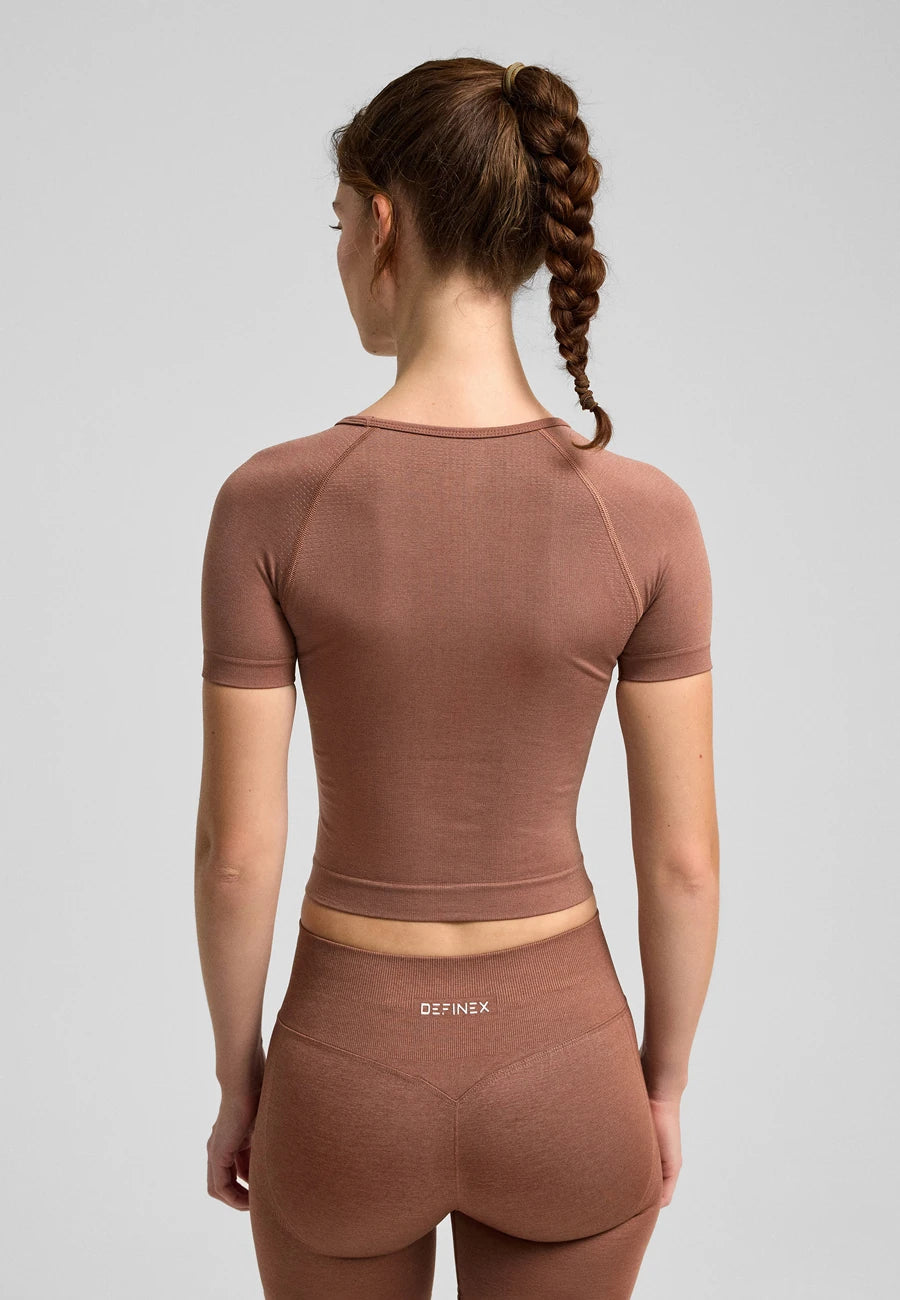 Definex Seamless Spor T-shirt — Mousse, detay 2