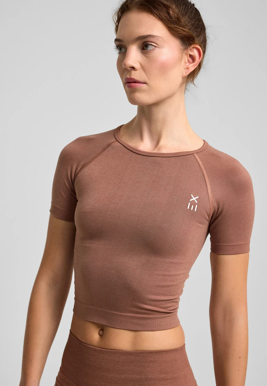 Definex Seamless Spor T-shirt — Mousse, detay 3
