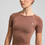 Definex Seamless Spor T-shirt — Mousse, detay 3
