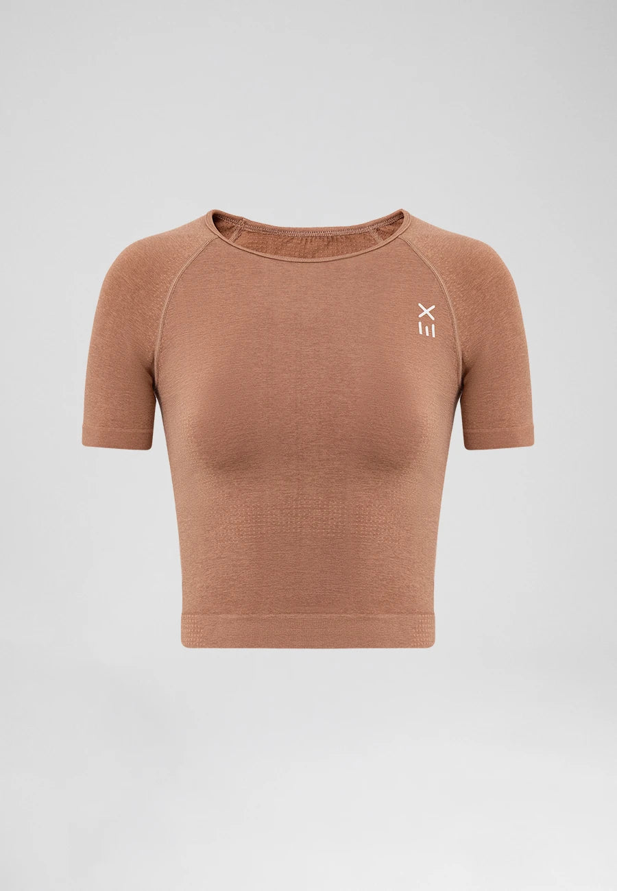 Definex Seamless Spor T-shirt — Mousse, detay 4