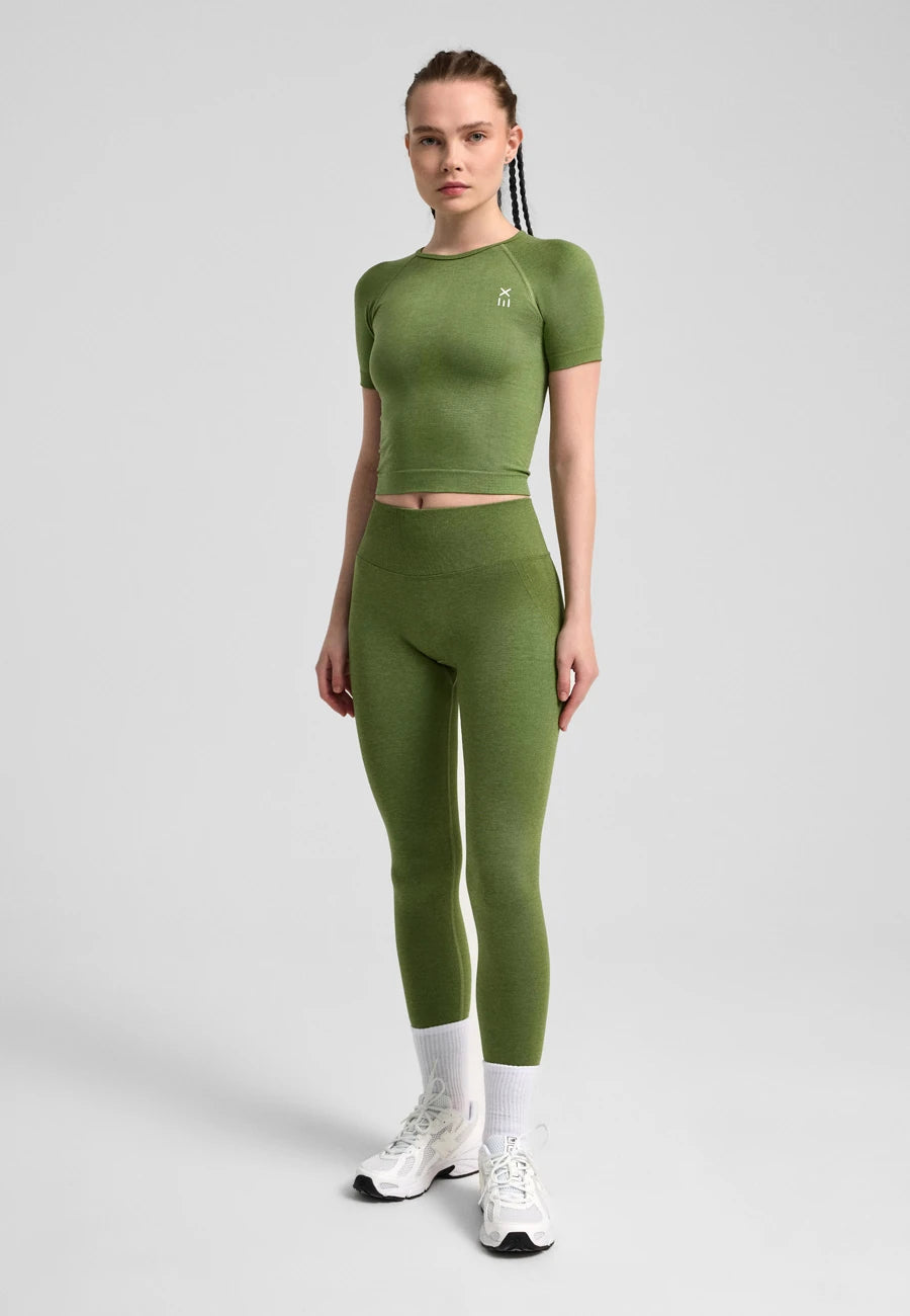 Definex Seamless Spor T-shirt — Olive