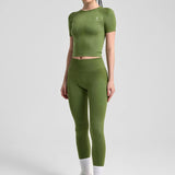 Definex Seamless Spor T-shirt — Olive