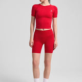 Definex Seamless Spor T-shirt — Scarlet