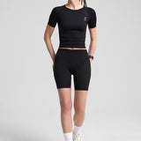 Definex Seamless Spor T-shirt — Siyah