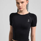 Definex Seamless Spor T-shirt — Siyah, detay 2
