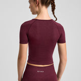 Definex Seamless Spor T-shirt — Cherry, detay 2