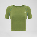 Definex Seamless Spor T-shirt — Olive, detay 3