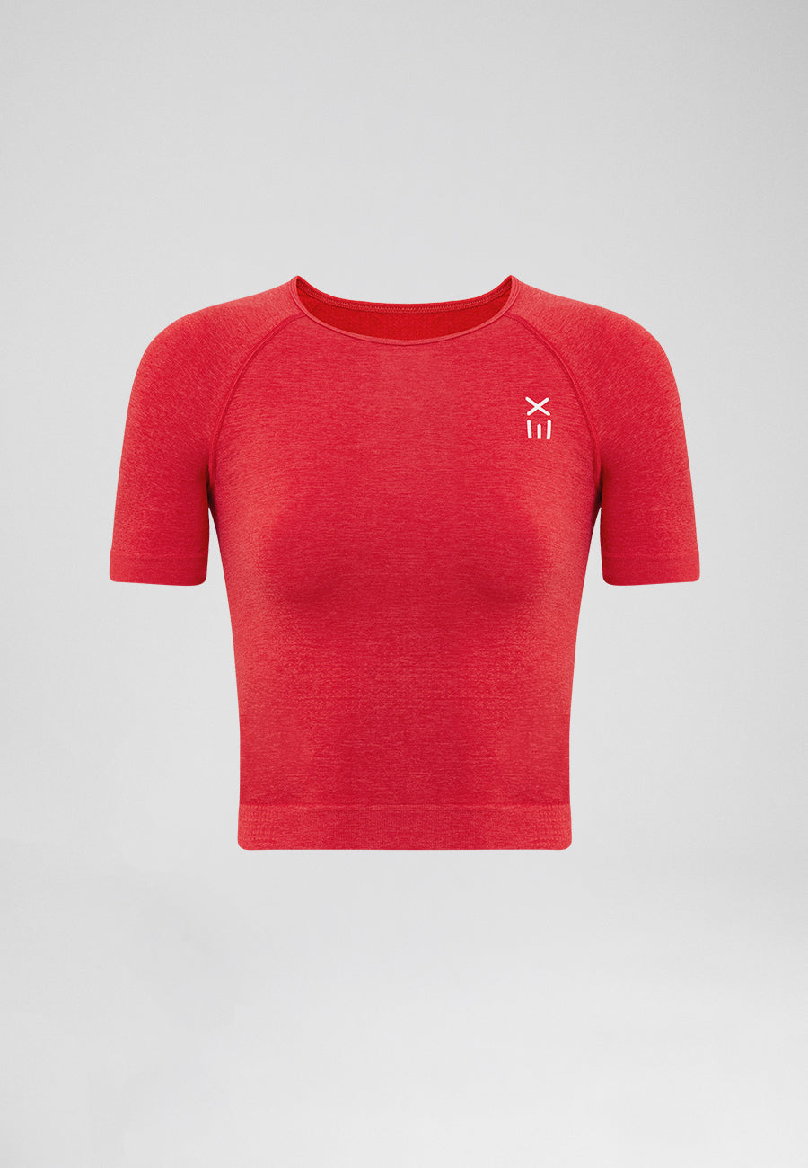 Definex Seamless Spor T-shirt — Scarlet, detay 3